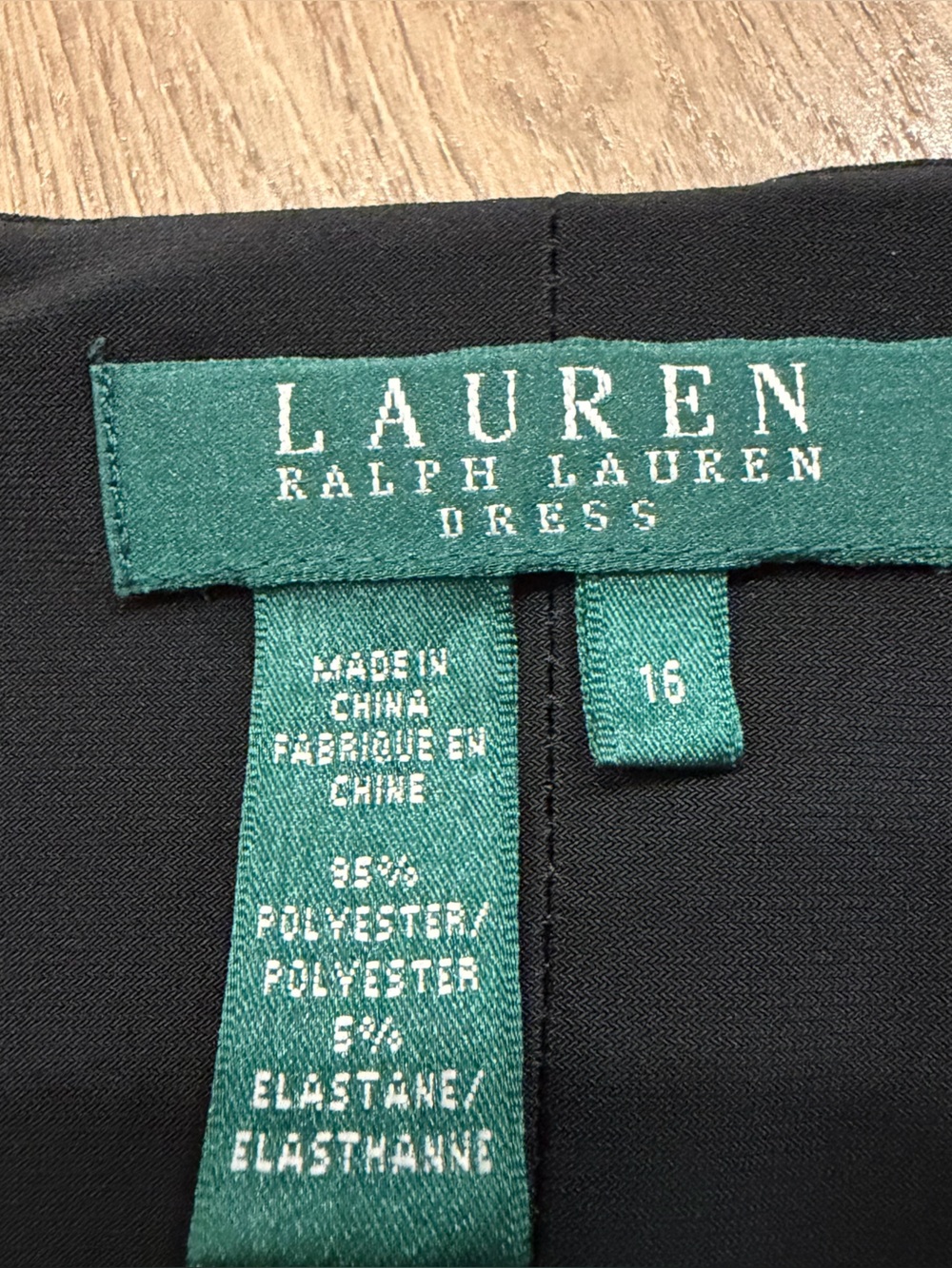 Lauren Ralph lauren classic Black Wrap Midi Dress - Women's. 16 - Picture 5 of 8
